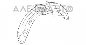 Rear left fender liner Toyota Highlander 08-13