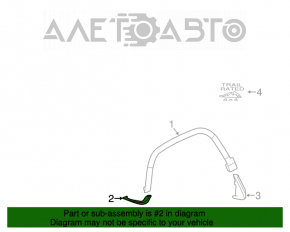 Mudguard front bumper left Jeep Cherokee KL 14-18