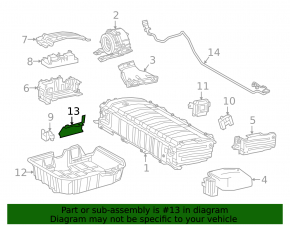 Battery mount Toyota Prius 50 Prime 16-22