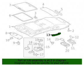 Ceiling handle Lexus CT200h 11-17 beige