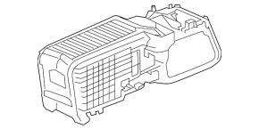 Central console Honda CRV 12-14 black