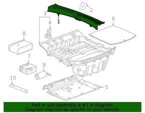 Chevrolet Equinox EV 24-26 trunk opening trim