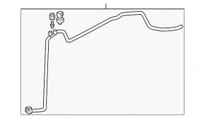 Lexus ES300h 13-18 air conditioner heater-condenser tube