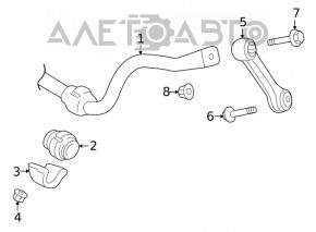 Stabilizer link front left Audi A4 B8 08-16 JP GROUP
