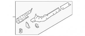 Front left quarter Audi A5 F5 17- 5D