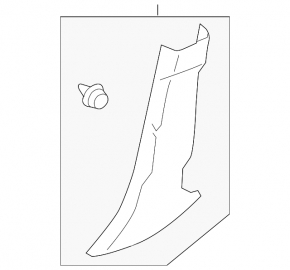 Center pillar trim lower right Subaru Impreza 17-23 GK scratches