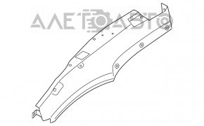 Front left wing Porsche Macan 15-18 upper part
