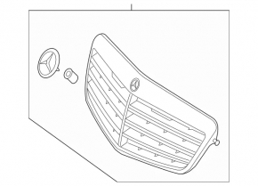 Mercedes W212 10-13 Avantgarde radiator grille