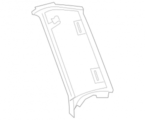 Rear pillar trim in front of the window left Mercedes GLC 16-22 beige