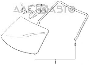 Mazda3 03-08 HB Windshield