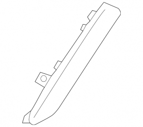 Lincoln MKC 15-19 right front bumper dimensions