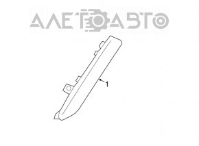Lincoln MKC 15-19 right front bumper dimensions