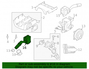 Left steering column switch for Mazda6 09-13