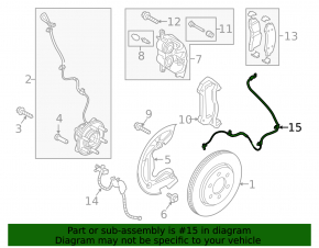ABS sensor front right Lincoln Navigator 18-23