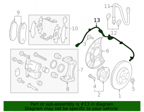 Front left ABS sensor Mazda CX-90 24-26