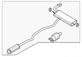 The second Ford Fusion mk5 13-19 hybrid catalyst has been sawed off.