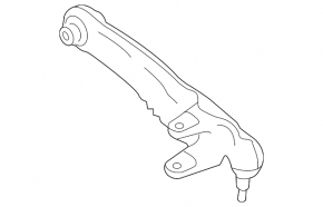 Lower control arm, front right, rear, Jaguar I-Pace 19-20