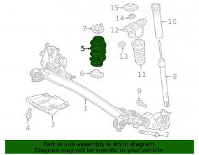 Rear left spring Mazda CX-50 24-25 type 3