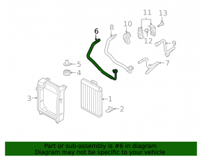 Oil cooler pipe underwater lower BMW X5 E70 07-13