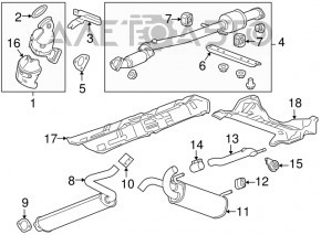 Downpipe with catalytic converter Buick Encore 13-19