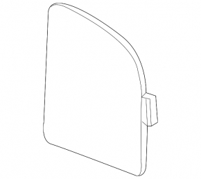 Right rear arch trim plug Chevrolet Volt 11-15 black