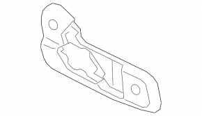 Volvo XC40 19-25 passenger seat control trim panel, black