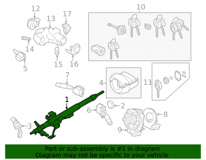 Steering column Subaru XV Crosstrek 13-13