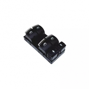 Front left window lift control Audi Q7 4L 10-15 black with chrome, 4 auto