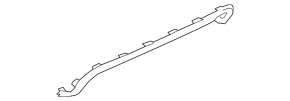 Frame of the lower trim of the rear bumper BMW X3 G01 18-21 gray, under the towbar