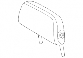 Headrest rear central BMW X3 G01 18-21 leather, beige
