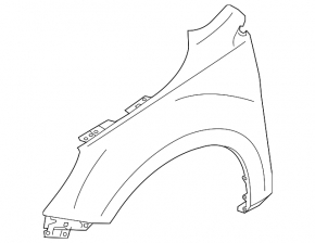 Front left fender Subaru Legacy 15-19