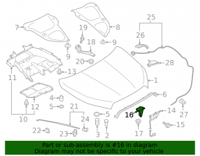 Subaru Ascent 19-26 Hood Release Lever