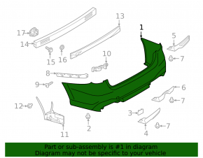 Subaru Legacy 2020-25 front bumper