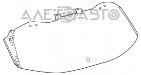 Rear window for the Toyota Highlander 14-19