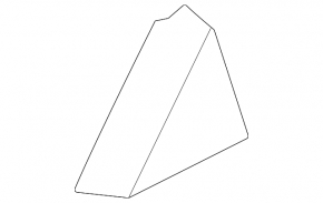 Door plug, triangle, inner, rear right, Kia K5 21-24