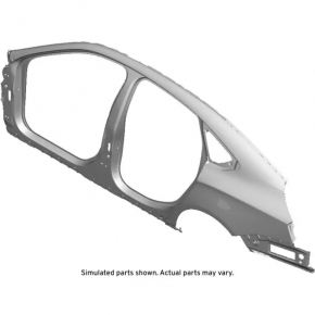 Quarter wing rear left Chevrolet Impala 14-20 black, dent, bumps