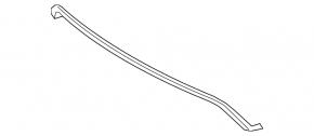 Rear bumper molding Hyundai Sonata 11-15 hybrid