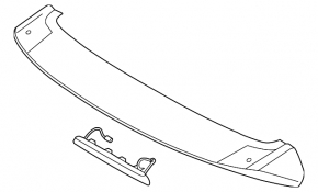 Hyundai Santa FE Sport 13-18 trunk spoiler without brake light