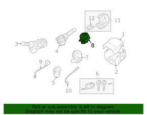 Lexus RX400h 06-09 Steering Angle Sensor
