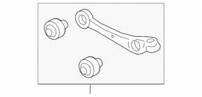 Lower control arm front right Audi Q5 8R 09-12 front