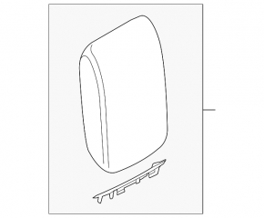 Armrest Audi Q5 8R 09-17 leather brown