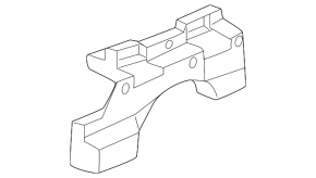 Rear bumper mount, left inner, Porsche Cayenne 24-26 Turbo