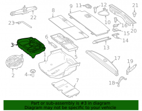Tool kit Mercedes GLS-class X166 13-19