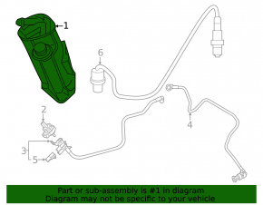 Canister with carbon absorber Mercedes W167 GLE 350 450 20-23