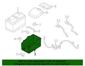 Battery housing assembly Ford Escape MK3 13-
