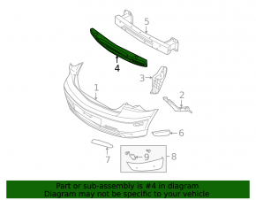 Mazda3 07-09 HB Rear Bumper Absorber