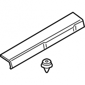 Door sill trim front left Ford Ecosport 18-22 black, scratch