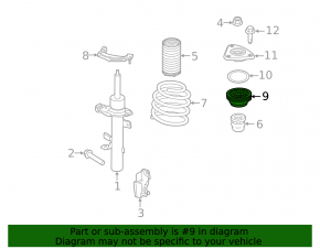 Shock absorber support rear left Ford C-max MK2 13-18