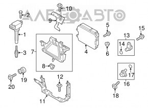 Block ECU engine computer Mazda CX-5 13-16 2.0, 2.5