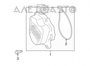 Pump housing 2AR-FXE Toyota Camry v50 12-14 hybrid usa